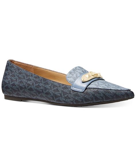 michael michael kors women's jackie flex logo loafer flats|michael kors designer flats.